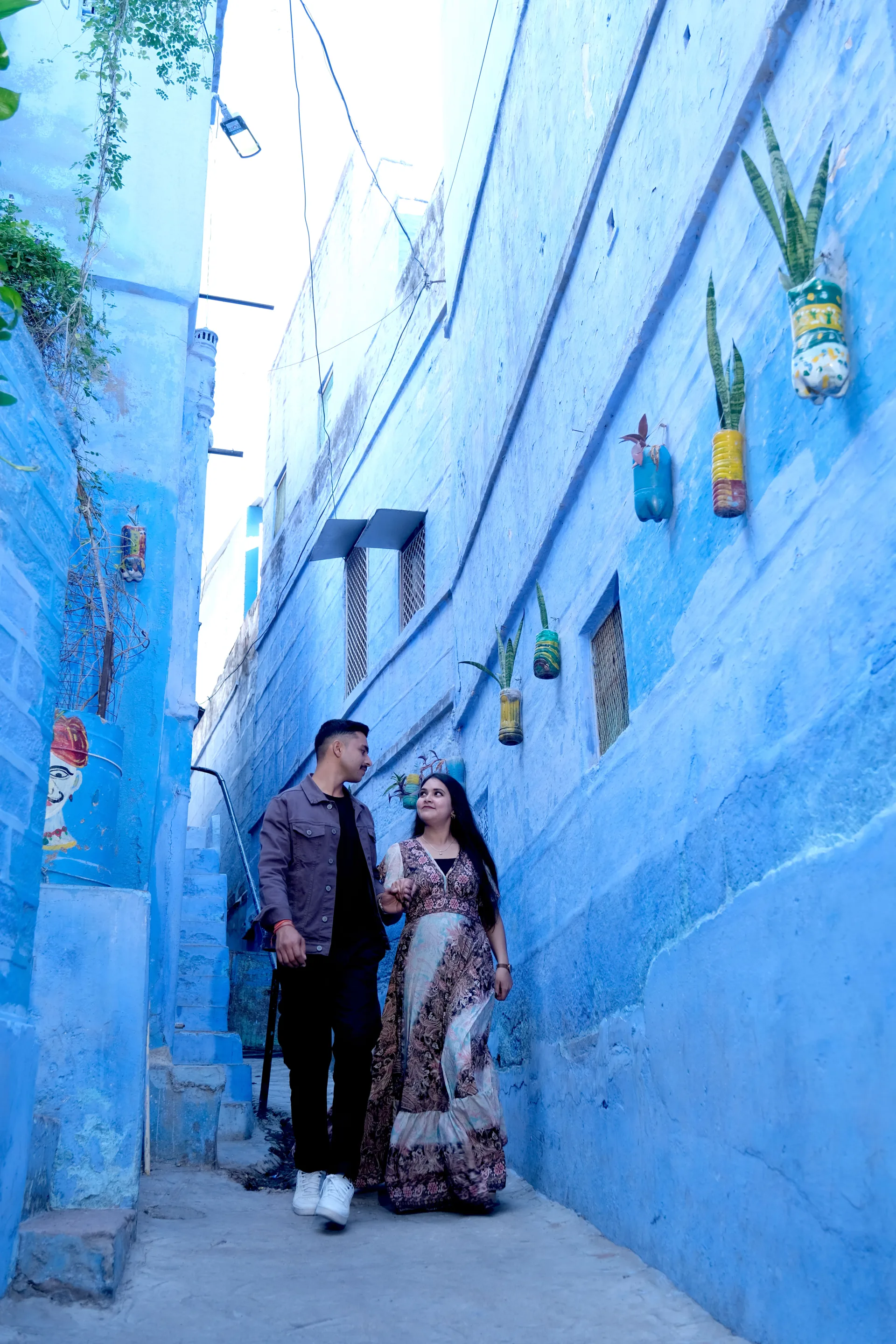 Blue City Street Pre Wedding Theme in Jodhpur