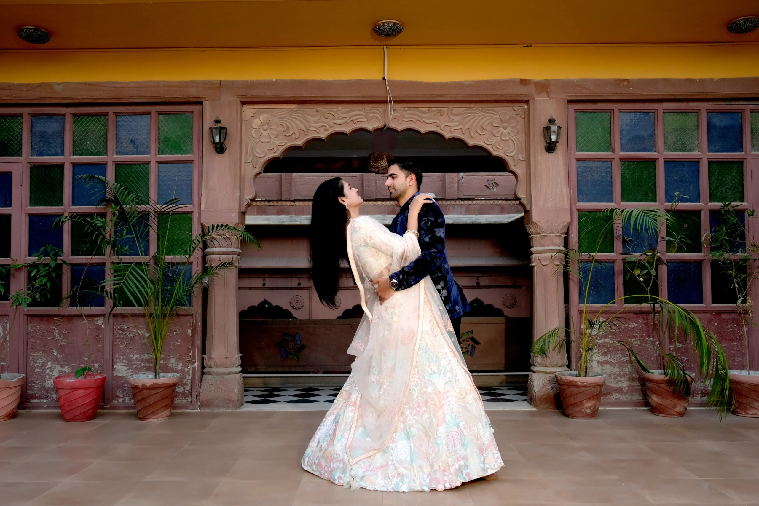 Romantic sunset pre wedding shoot in Jodhpur